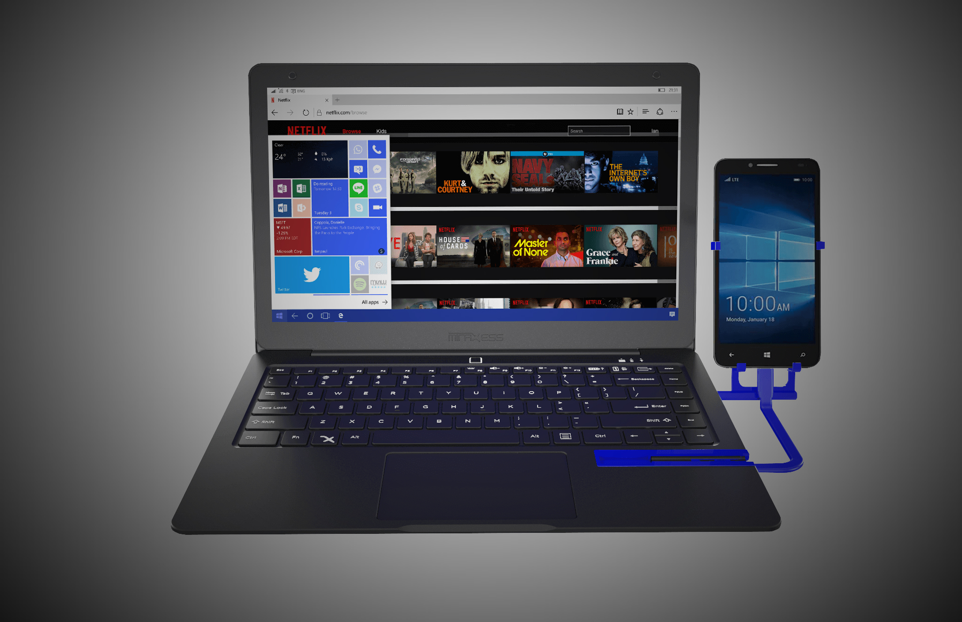 Notebook, který funguje jen díky mobilu. Univerzální řešení se nám líbí